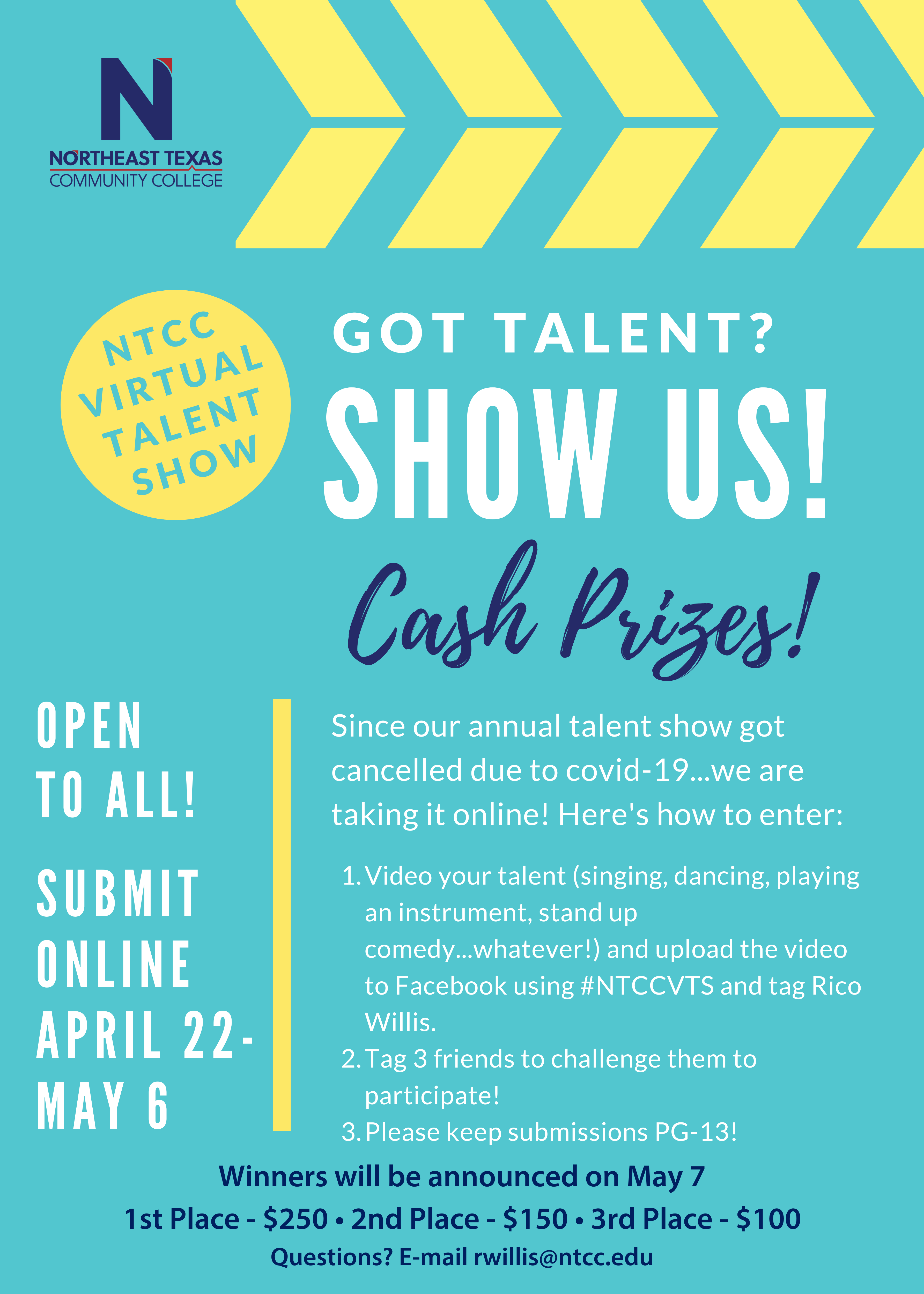 NTCC talent show goes virtual Northeast Texas Community College
